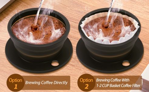 Proveedor de soporte de gotero de café de silicona, gotero de café para la venta Mejor mayorista, ¿cómo se utiliza una cafetera para verter? Mejor mayorista, proveedor de cafetera de bajo vatio para acampar