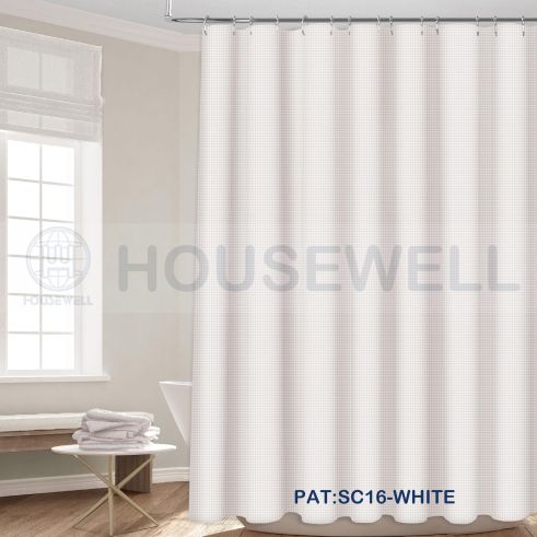 Printed Fabric Shower Curtain Set, Easy maintenance, Comfortable to touch