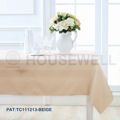 Solid Color Premium Polyester Party Tablecloth, machine washable , No smell , Heavy Duty,Comfortable to touch