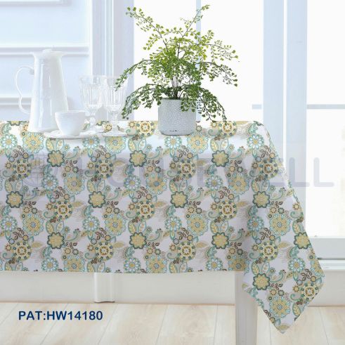 Jacquard Fabric Party Tablecloth, Waterproof, No smell,Mildew Resistant , Heavy Duty,Comfortable to touch