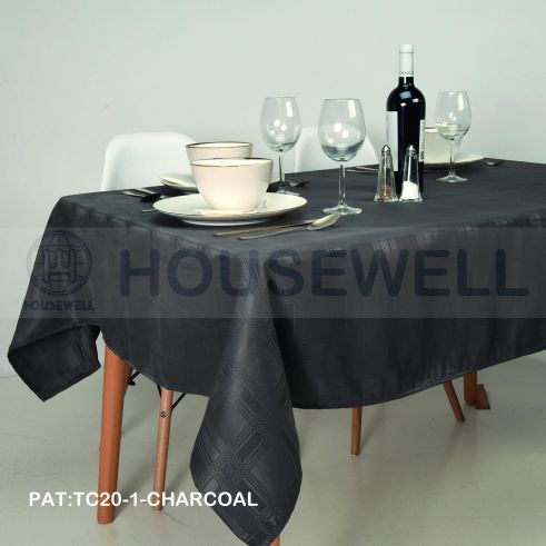 Solid Color 100% Polyester Tablecloth, machine washable and hand washable, Mildew Resistant , Comfortable to touch