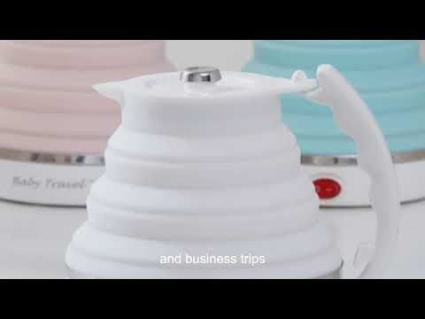 silicone collapsible electric kettle for tea lovers Best Wholesaler,insulated foldable electric kettle for heat retention Best Companies,ebay travel kettle cheap price,foldable travel electric kettle with travel adapter blue color Makers