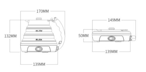 veilige siliconen opvouwbare waterkoker voor gezondheidsbewuste consumenten aangepaste volgorde, reiswaterkoker met automatische uitschakeling Chinese groothandelaren, draagbare theeketel elektrische reisinfuser Chinese bedrijven, kopen siliconen opvouwbare waterkoker met droogkookbeveiliging Chinese leverancier